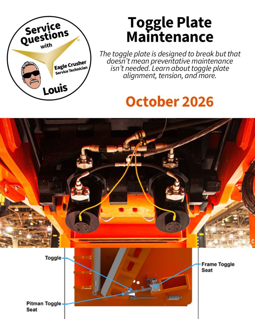 Toggle Plate Maintenance